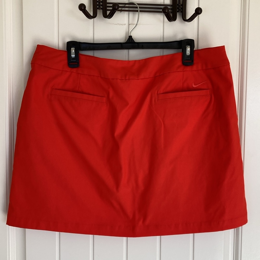 Nike Golf Dri-Fit Skort Womens Size 14 Orange/Red Performance Athletic - Picture 6 of 9